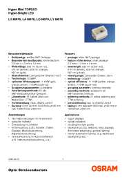 Datasheet LSM676-N2P2-1 manufacturer Infineon