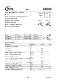 Datasheet Q67040-S4188 manufacturer Infineon