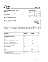 Datasheet Q67040-S4381 manufacturer Infineon