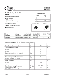 Datasheet Q67040-S4481 manufacturer Infineon