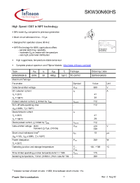 Datasheet Q67040-S4503 manufacturer Infineon