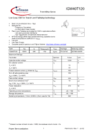 Datasheet Q67040-S4519 manufacturer Infineon