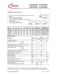 Datasheet Q67040-S4628 manufacturer Infineon