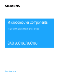 Datasheet SAB83C166 manufacturer Infineon