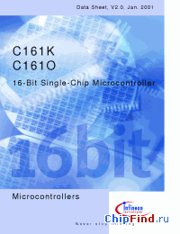 Datasheet SAB-C161K-L16M manufacturer Infineon