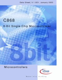 Datasheet SAK-C868-1SGBA manufacturer Infineon