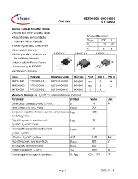 Datasheet SDD04S60 manufacturer Infineon