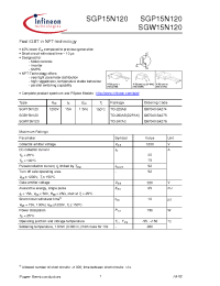 Datasheet SGP15N120 manufacturer Infineon