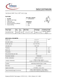 Datasheet SGP30N60HS manufacturer Infineon