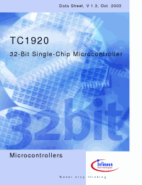 Datasheet TC1920 manufacturer Infineon