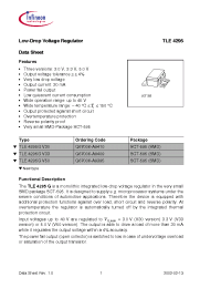 Datasheet TLE4295GV50 manufacturer Infineon
