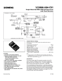 Datasheet V23806-A84-C51 manufacturer Infineon