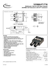 Datasheet V23809-F7-T10 manufacturer Infineon