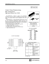 Datasheet IN74AC245 manufacturer Интеграл