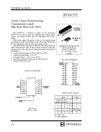 Datasheet IN74AC373 manufacturer Интеграл