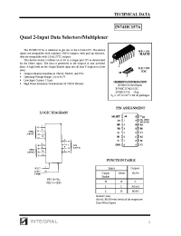 Datasheet IN74HC157AD manufacturer Интеграл