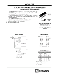 Datasheet IN74HCT153 manufacturer Интеграл