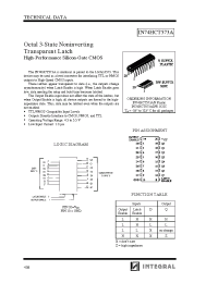 Datasheet IN74HCT573A manufacturer Интеграл