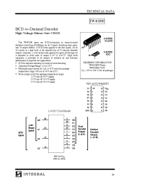 Datasheet IW4028B manufacturer Интеграл