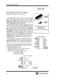 Datasheet IW4029 manufacturer Интеграл