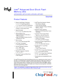 Datasheet 28F004BET-110 manufacturer INTEL