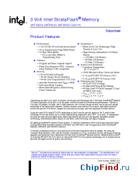 Datasheet 28F320J3A-100 manufacturer INTEL