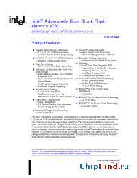 Datasheet 28F800C3B-90 manufacturer INTEL