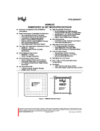 Datasheet 80960JD-40 manufacturer INTEL