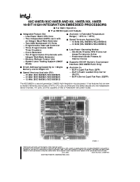 Datasheet 80C188EB manufacturer INTEL