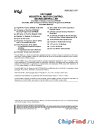 Datasheet 87C196MCROM manufacturer INTEL