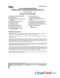 Datasheet 87C51BH manufacturer INTEL