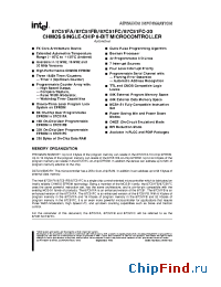 Datasheet 87C51FC-2ROM manufacturer INTEL