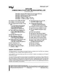 Datasheet 87C51GB manufacturer INTEL