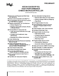 Datasheet C80C251SQ16 manufacturer INTEL