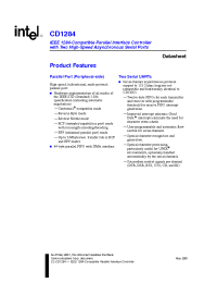 Datasheet CD1284 manufacturer INTEL