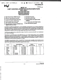 Datasheet D8751H производства INTEL