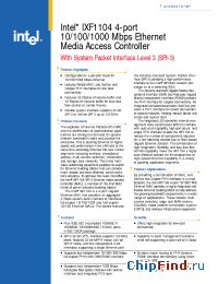 Datasheet IXF1104 manufacturer INTEL