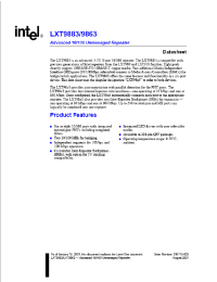 Datasheet LXT9883 manufacturer INTEL