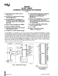 Datasheet M80287 manufacturer INTEL