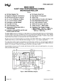 Datasheet M80C196KB manufacturer INTEL