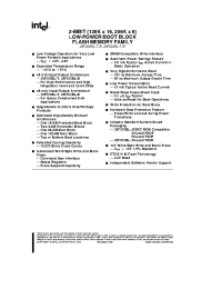 Datasheet PA28F200BL-B150 manufacturer INTEL