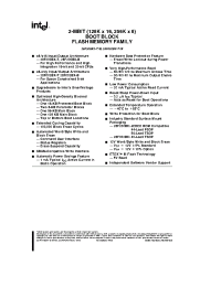 Datasheet PA28F200BX-B80 manufacturer INTEL