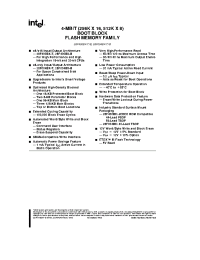 Datasheet PA28F400BX-B80 manufacturer INTEL