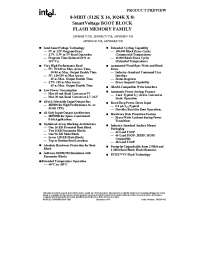 Datasheet PA28F800BVB120 manufacturer INTEL