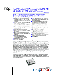 Datasheet Pentium4 manufacturer INTEL