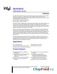 Datasheet SK70744HE manufacturer INTEL