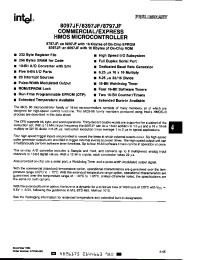 Datasheet U8397JFT manufacturer INTEL