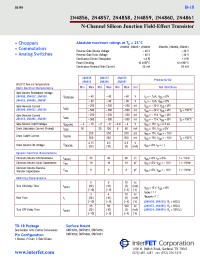 Datasheet 2N4856 manufacturer InterFET