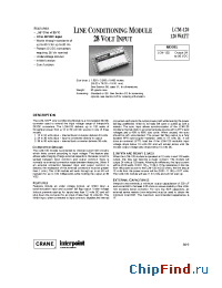 Datasheet LCM120/ES manufacturer Interpoint