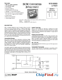 Datasheet MCH2805D/883 manufacturer Interpoint